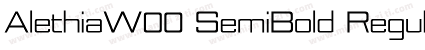AlethiaW00 SemiBold Regular字体转换